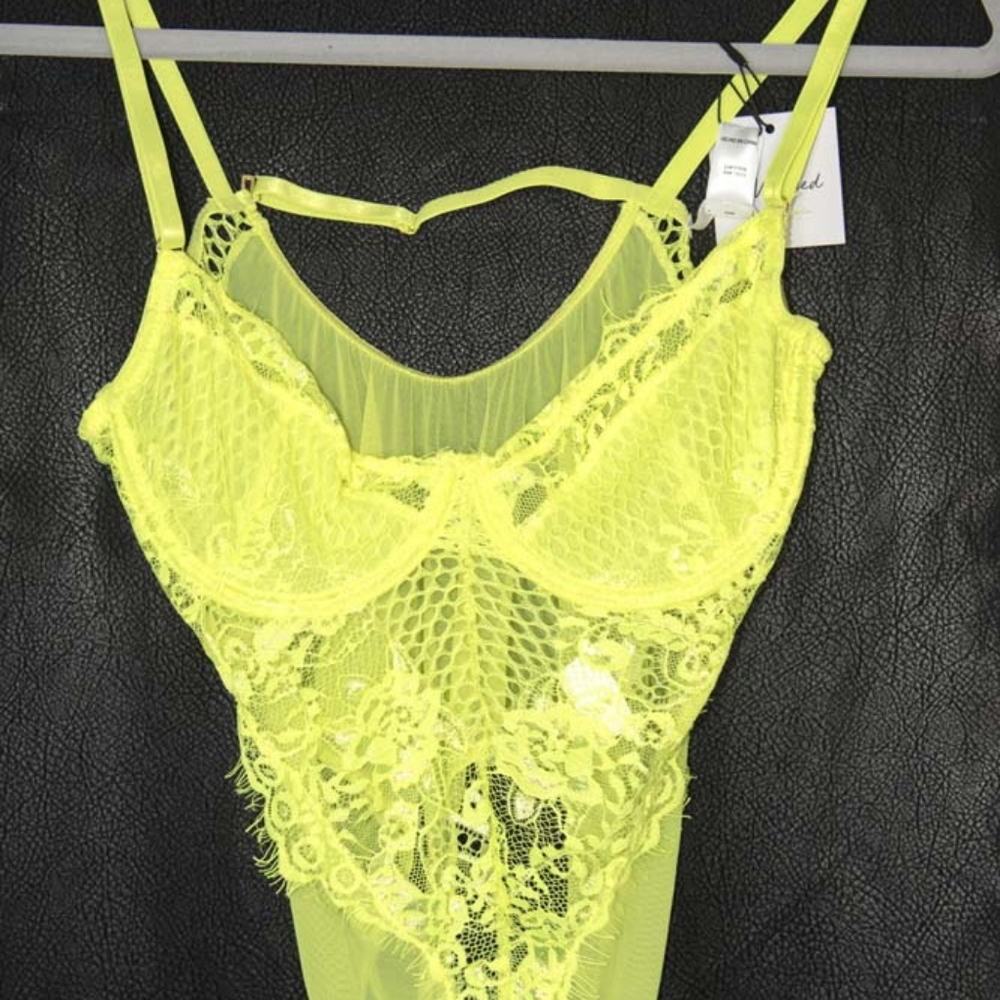 Neon green bodysuit